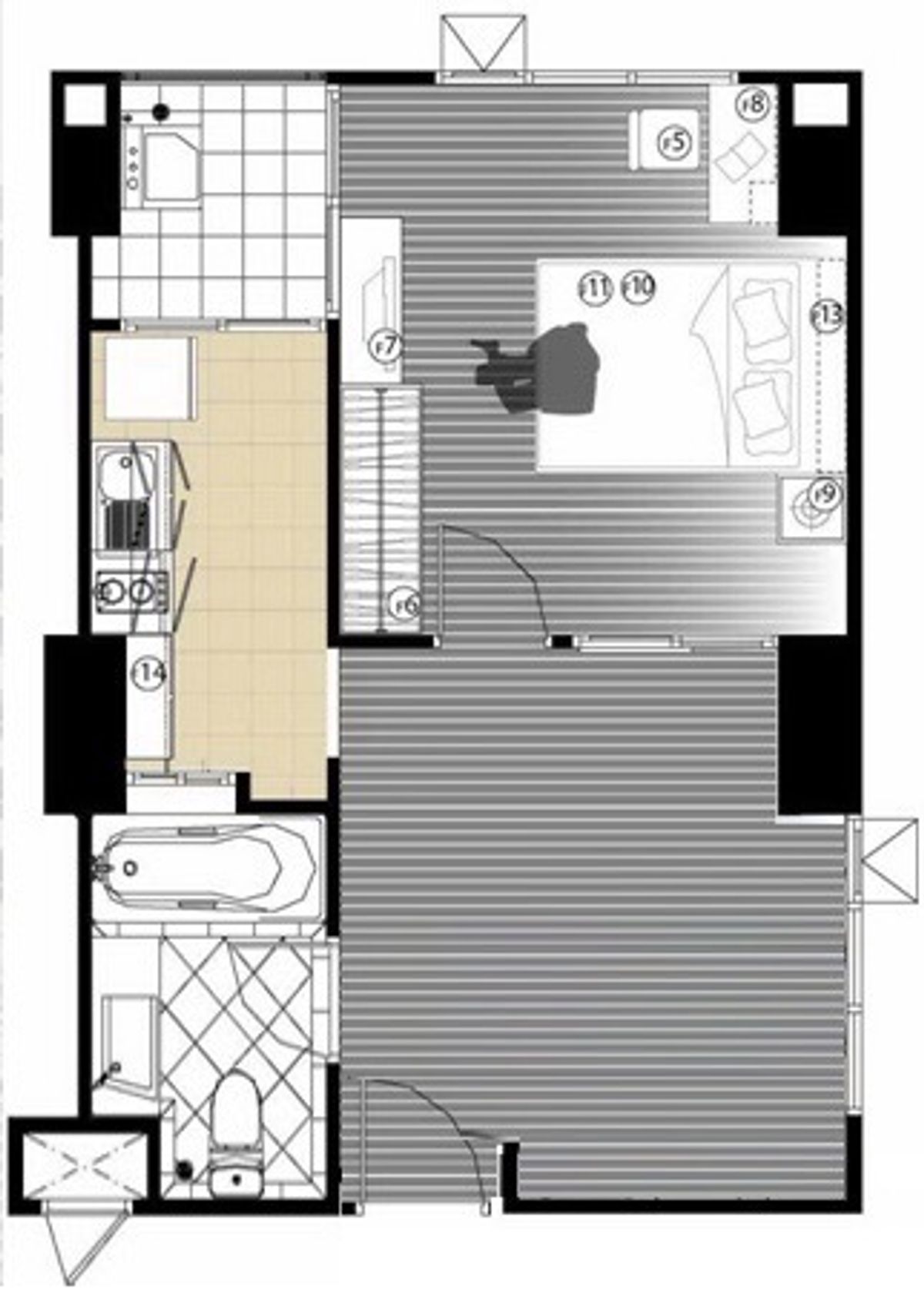 ขายคอนโดรัชดา ห้วยขวาง : นักลงทุนเชิญทางนี้ 📍Life@รัชดา-สุทธิสาร 43 ตร. มีอ่างอาบน้ำ ✨ ขายพร้อมผู้เช่า เพียง 4.1 ลบ. ✨ ติด MRT หน้าโครงการ 0 เมตร ( สนใจติดต่อ 081-152-6154 ญา ) 1 ห้องนอนกั้นสัดส่วน ครัวปิด ปล่อยเช่าดีมาก ไม่เคยว่าง