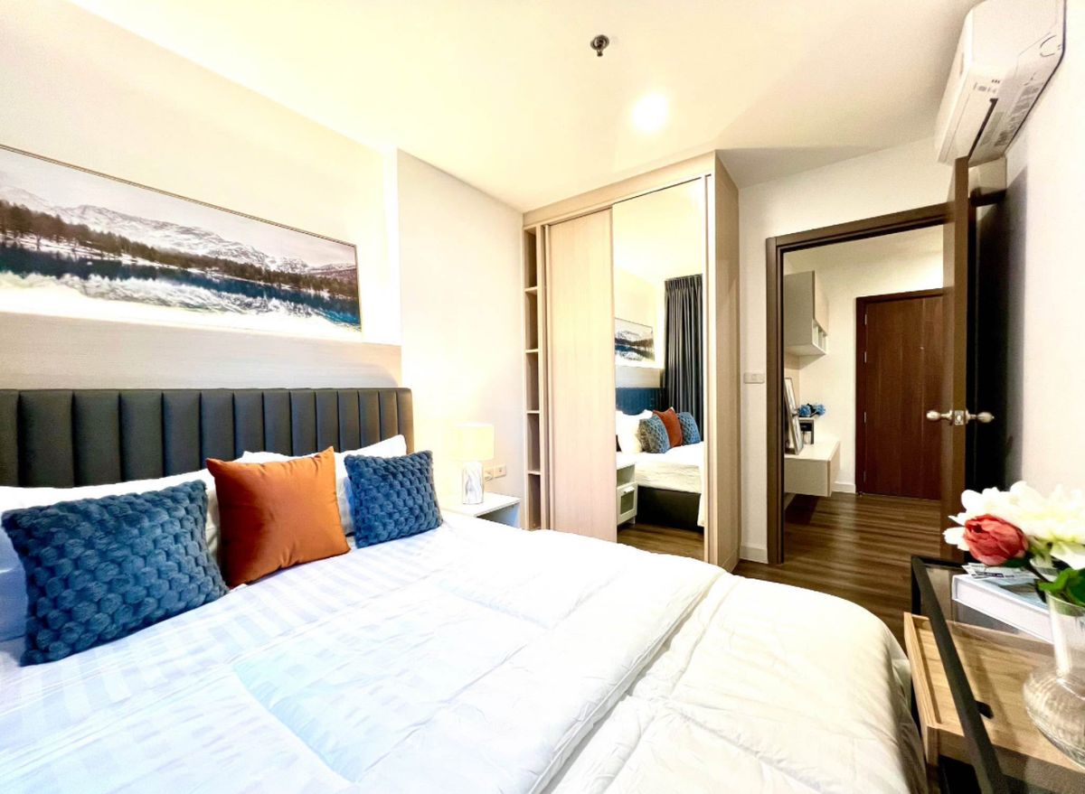 For RentCondoOnnut, Udomsuk : Rent a condo The Base Sukhumvit77 near BTS On Nut Easy to travel to the city, ready to stay