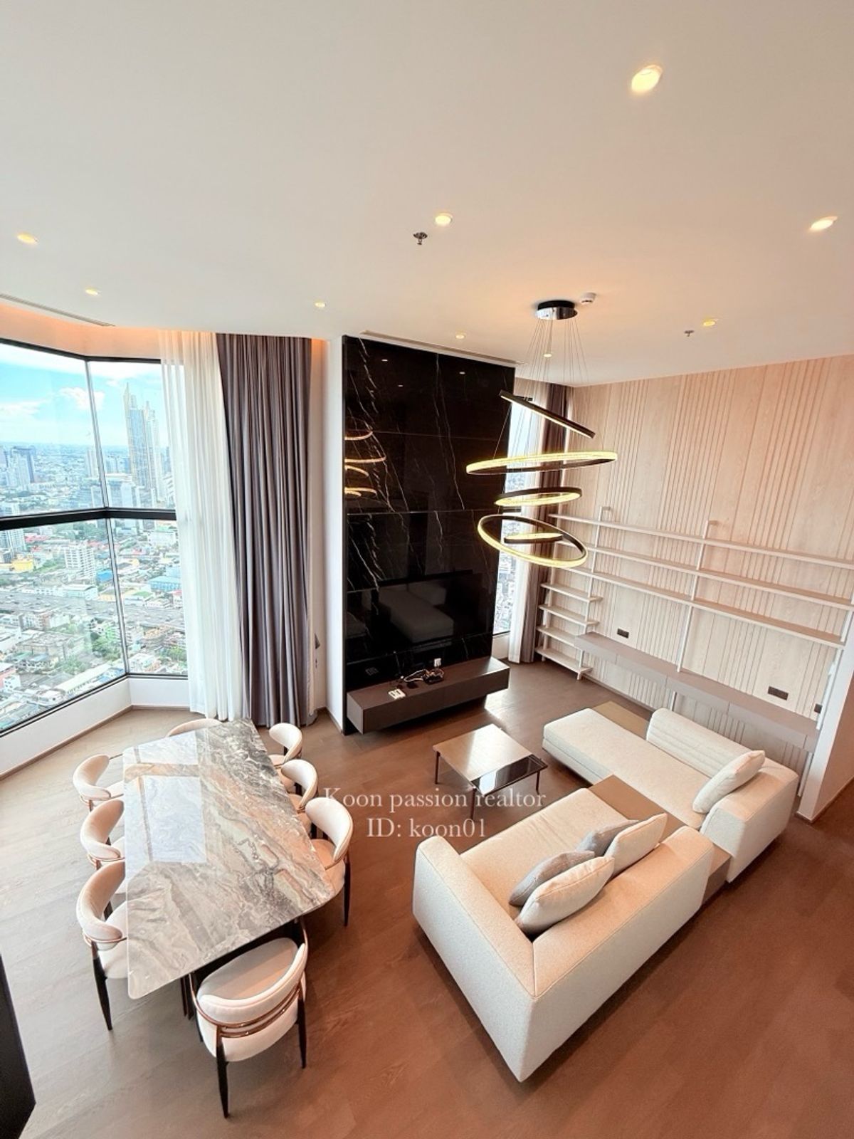 ให้เช่าคอนโดสยาม จุฬา สามย่าน : เช่า 🔥 PARK ORIGIN CHULA-SAMYAN 🏢 PENTHOUSE 3 ห้องนอน ขนาด 170 ตร.ม. 💰 ราคา 150,000 บาท/เดือน* ใกล้ MRTสามย่านและหัวลำโพง
