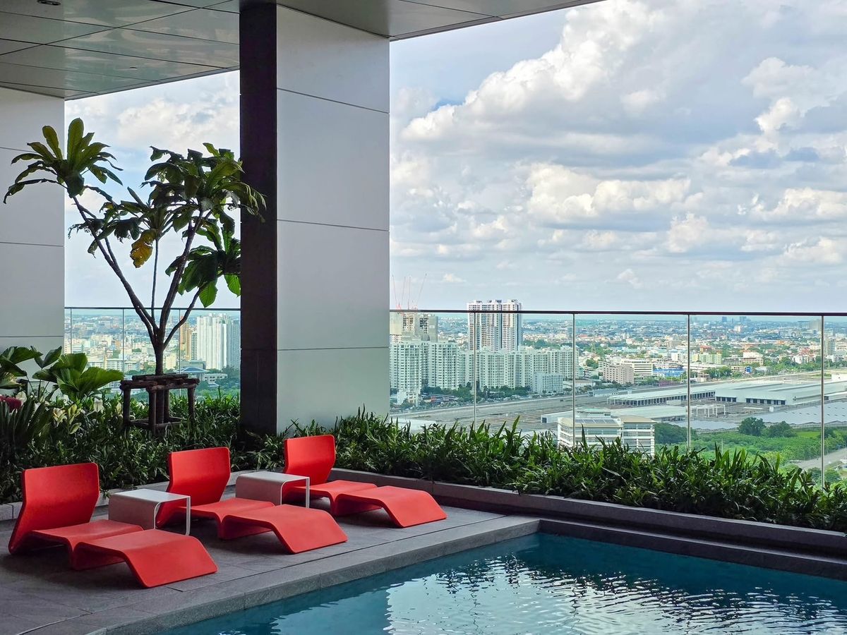 For SaleCondoRama9, Petchburi, RCA : 𝐂𝐨𝐧𝐝𝐨 In the heart of Rama 𝟵 ready to move in Guaranteed the most good price.