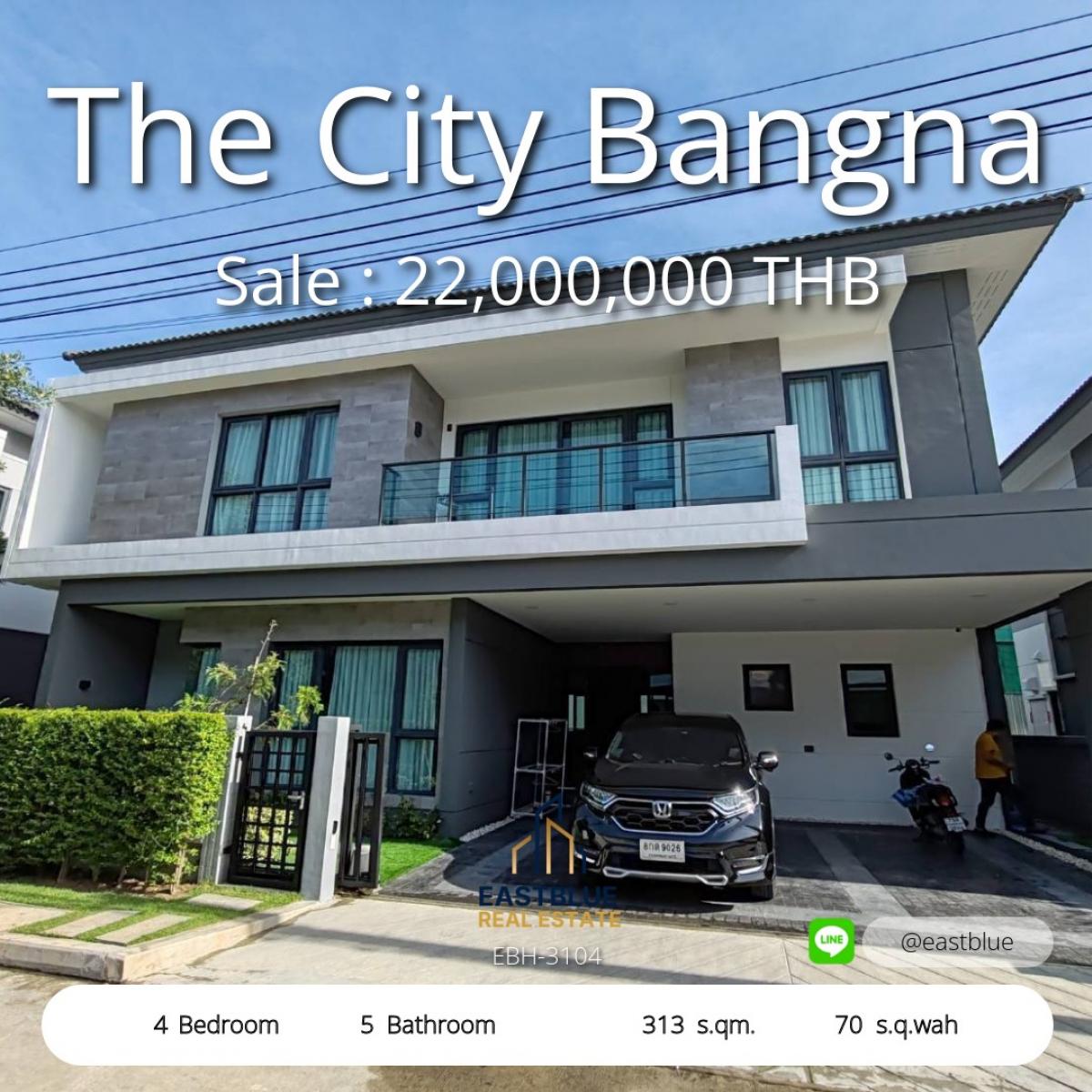 ขายบ้านบางนา แบริ่ง ลาซาล : บ้านหรู 4 ห้องนอน กลางเมืองบางนา พร้อมเข้าอยู่! 
Luxury 4-Bedroom House in The City Bangna – Ready to Move In!
