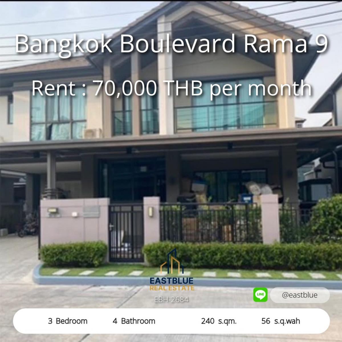 ให้เช่าบ้านพัฒนาการ ศรีนครินทร์ : บ้านหรู 3 ห้องนอน พร้อมพื้นที่กว้างใจกลางรามคำแหง 
Luxury 3-Bedroom Home with Spacious Living in Rama 9