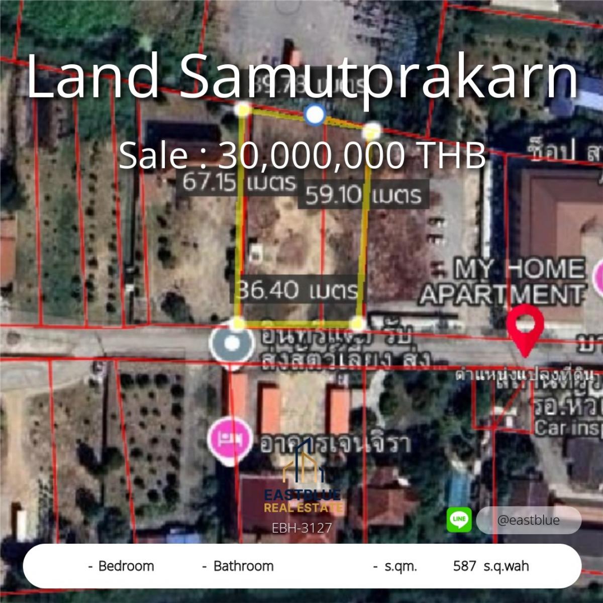 For SaleLandSamut Prakan,Samrong : Land in Samut Prakan, prime location, waiting for you to own it. Prime Land in Samutprakarn - Your Investment Opportunity Awaits!