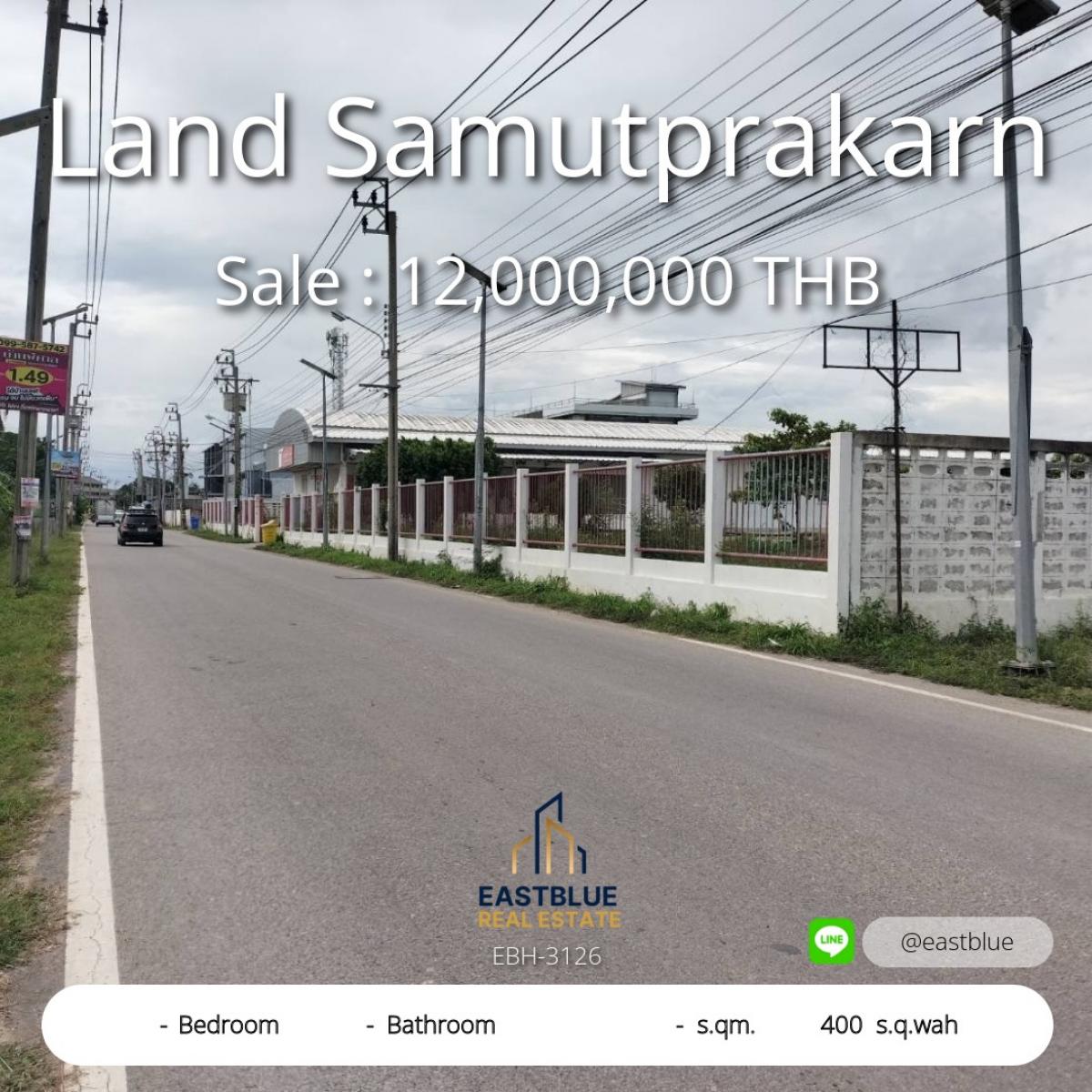 For SaleLandSamut Prakan,Samrong : Beautiful house with 400 sq m of land in Samut Prakan! Beautiful Home with 400 Sq.wah Land in Samutprakarn!
