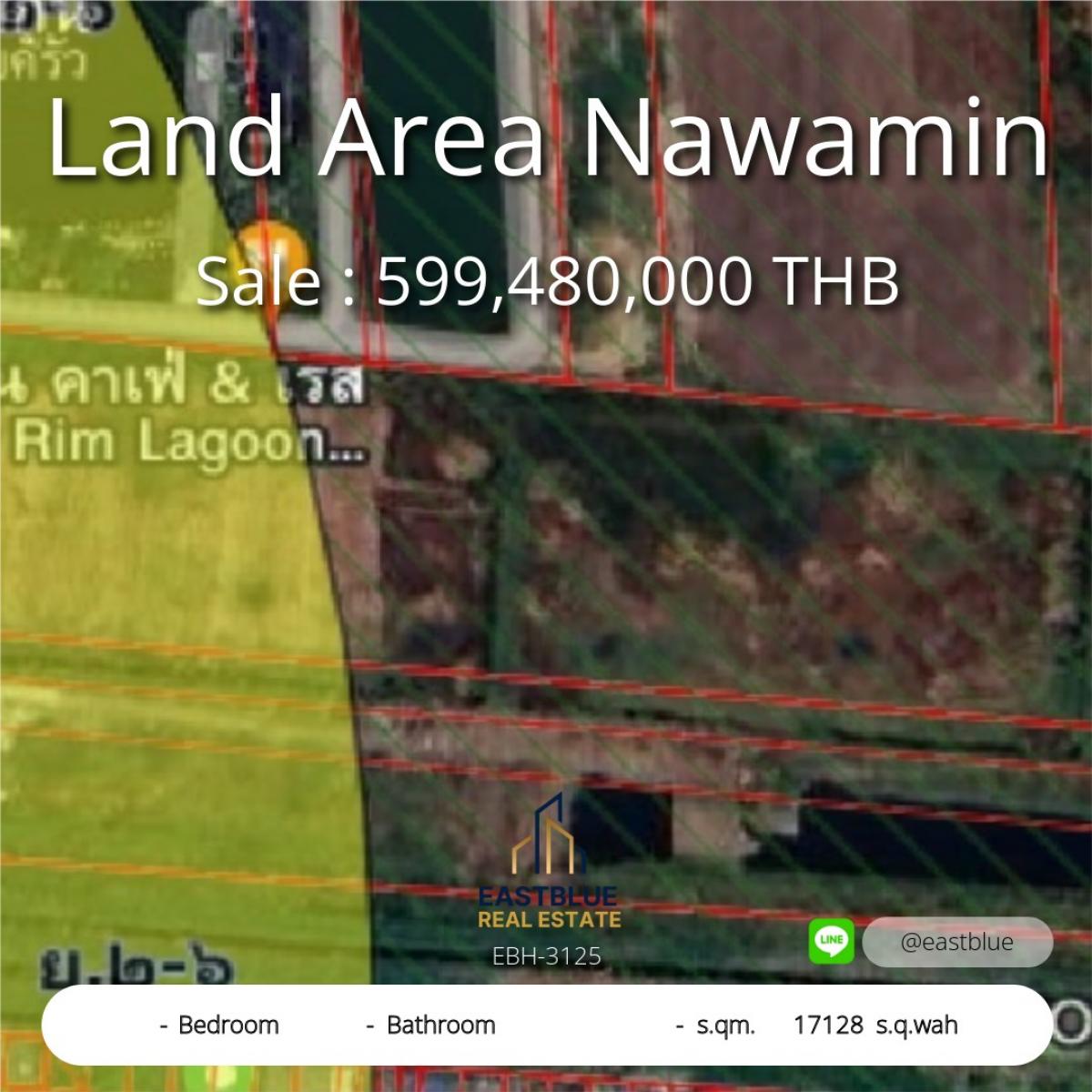 For SaleLandKaset Nawamin,Ladplakao : Land in prime location, Nawamin, 42 rai, special price! Prime Land in Nawamin 42 Rai, Special Price!