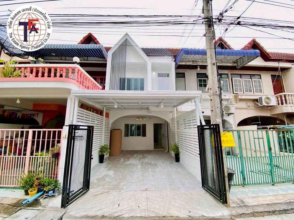 ขายทาวน์โฮมวิภาวดี ดอนเมือง หลักสี่ : ขายทาวน์เฮ้าส์ 2 ชั้น หมู่บ้านนาวงประชาพัฒนา 4 ดอนเมือง สีกัน รถไฟฟ้าสายสีแดง วัดสีกัน รพ.ทหารอากาศ ม.รังสิต สวนรมณีทุ่งสีกัน ตลาดโอโซนวัน รร.บำรุงรวิวรรณวิทยา 501 เตชะตุงคะ 