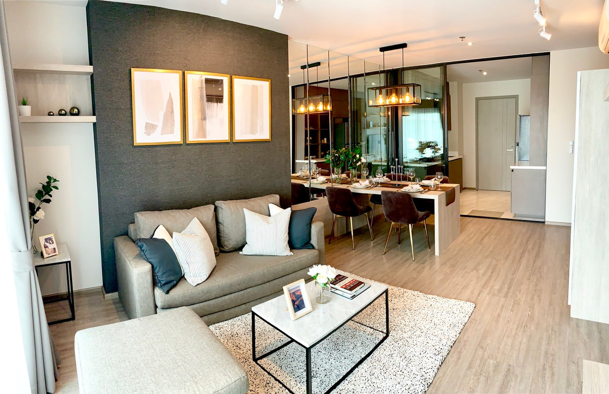 For RentCondoSukhumvit, Asoke, Thonglor : ✨ GT16139 | Condo Rhythm Ekkamai, convenient travel, near BTS, there is a shuttle, beautiful room, fully furnished!!
