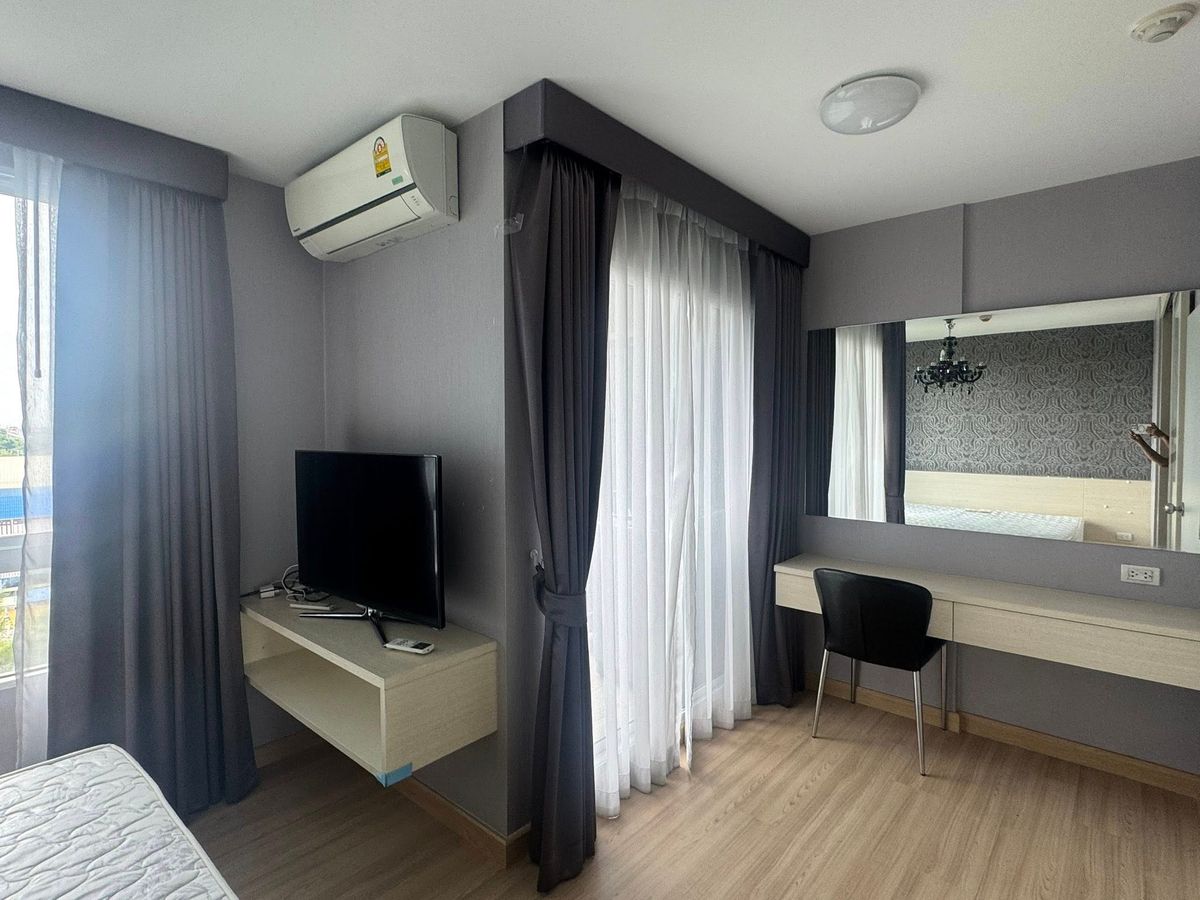คอนโดปทุมธานี รังสิต ธรรมศาสตร์ : Rill Condo (ริล คอนโด)  ห้องมุม ตึก B ชั้น 7  2 ห้องนอน | 2 ห้องน้ำ | 56 ตร.ม.