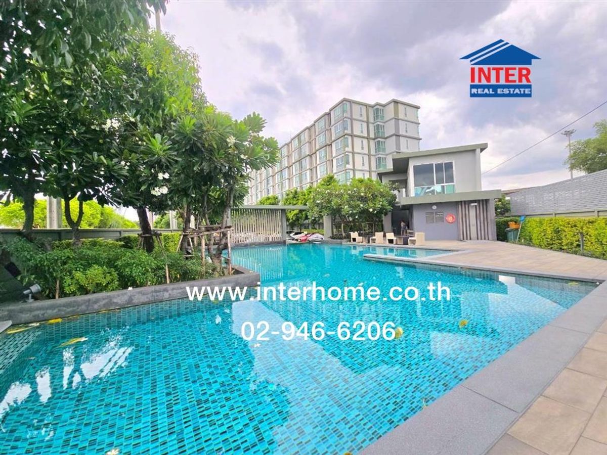 For SaleCondoLadkrabang, Suwannaphum Airport : Condominium 30 sq.m., D-Condo Onnut-Rama 9 Building B, Chalermprakiet Road, Rama 9 Road, Srinakarin Road, Prawet District, Bangkok