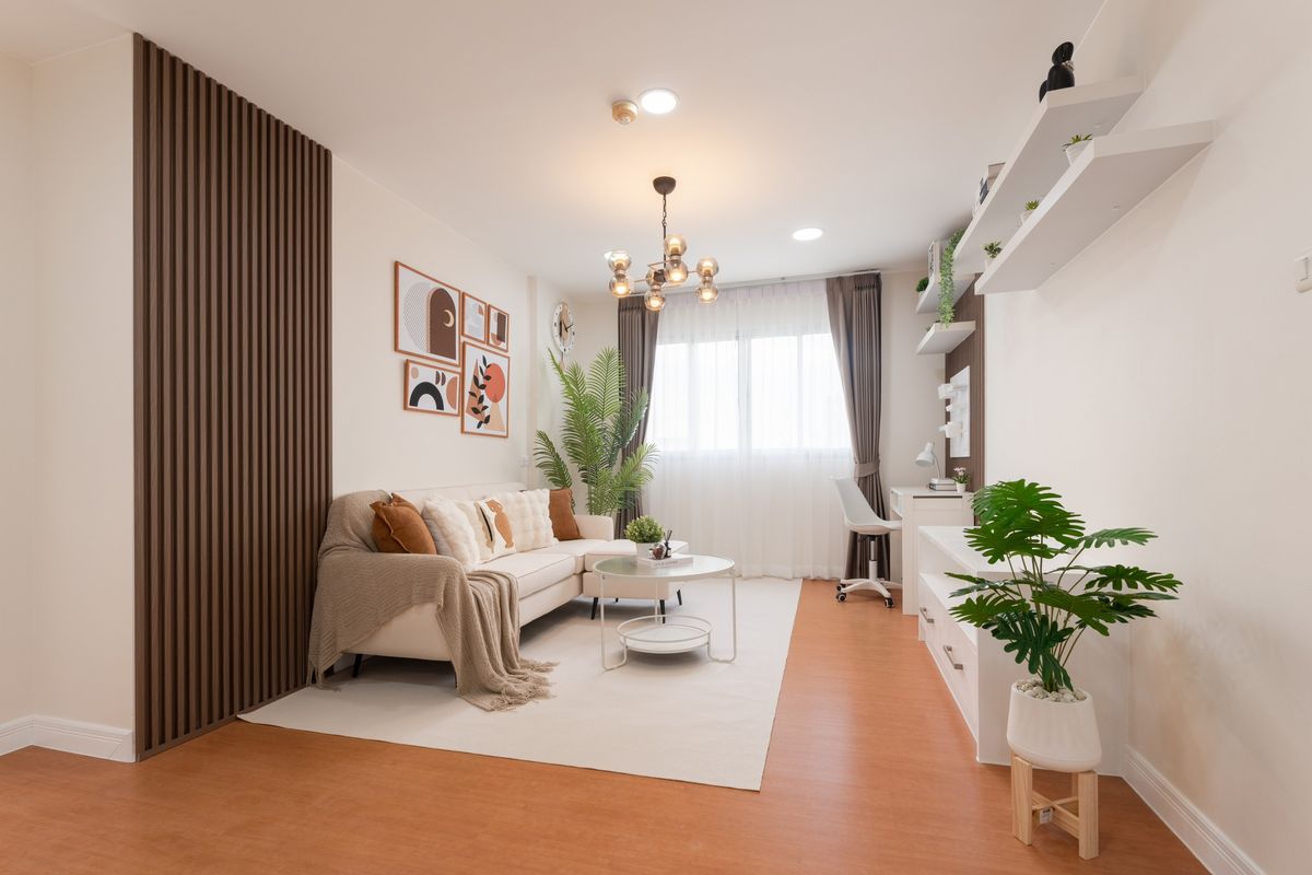 For SaleCondoRattanathibet, Sanambinna : Urgent sale !!! 🏙️ Lumpini Condo Town Rattanathibet (a large room 42 sqm. Renovate is beautiful at the cover 🌈🌈🌈)