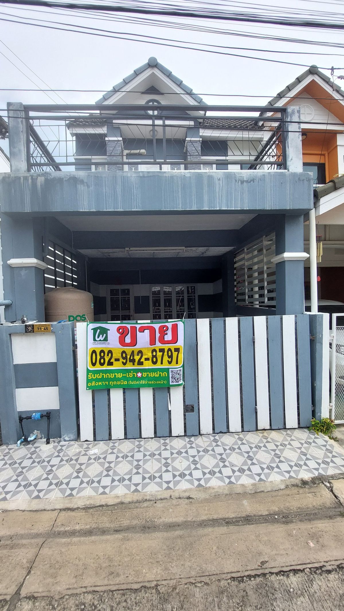 For SaleTownhomePathum Thani,Rangsit, Thammasat : Town House Diamond Ville 2, the cheapest selling corner