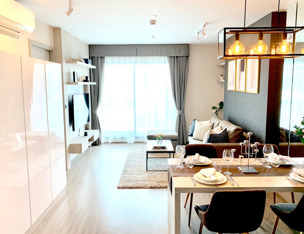 For RentCondoSukhumvit, Asoke, Thonglor : ✨ GT16139 | Condo Rhythm Ekkamai, convenient travel, near BTS, there is a shuttle, beautiful room, fully furnished!!