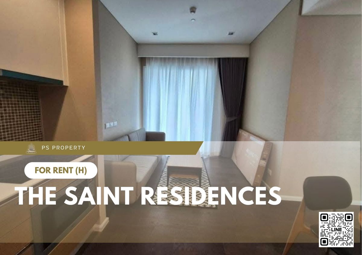 ให้เช่าคอนโดลาดพร้าว เซ็นทรัลลาดพร้าว : ให้เช่า 🔥 The Saint Residences 🔥 ใกล้ MRT พหลโยธิน 2 ห้องนอน เฟอร์นิเจอร์ และ เครื่องใช้ไฟฟ้าครบ 