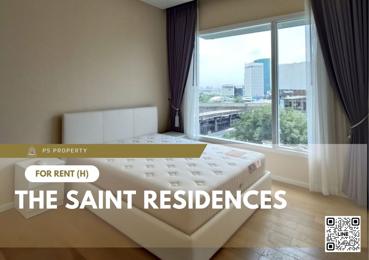ให้เช่าคอนโดลาดพร้าว เซ็นทรัลลาดพร้าว : ให้เช่า 📍 The Saint Residences 📍 เฟอร์นิเจอร์ และ เครื่องใช้ไฟฟ้าครบ ใกล้ BTS ห้าแยกลาดพร้าว