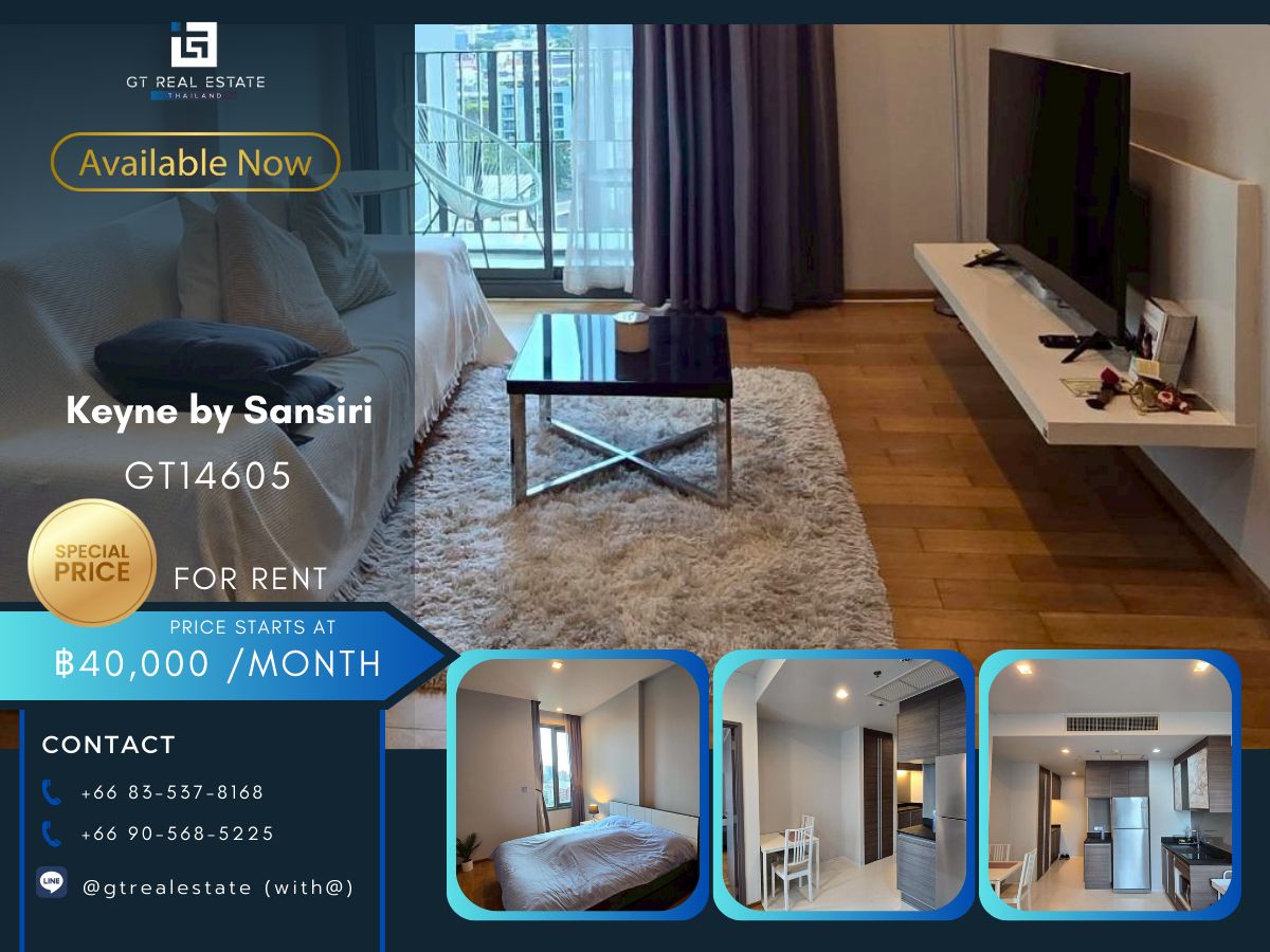 For RentCondoSukhumvit, Asoke, Thonglor : Keyne by sansiri condo is convenient to travel near the BTS Skytrain.