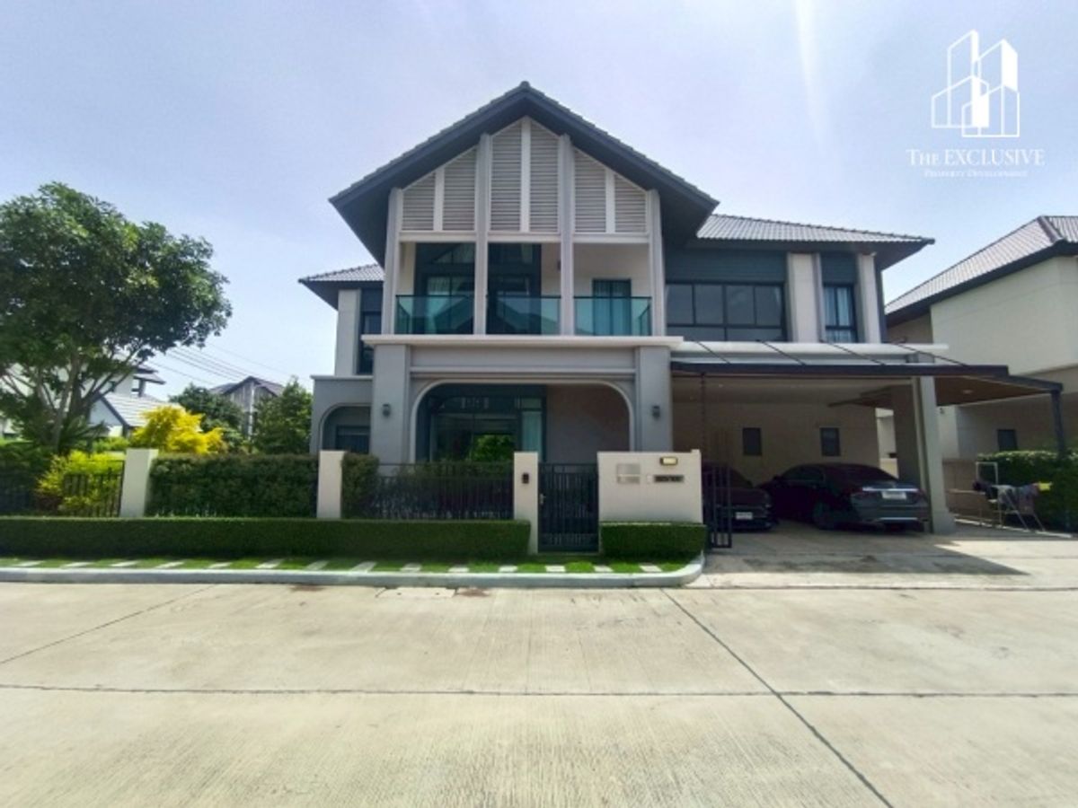 For SaleHouseNonthaburi, Bang Yai, Bangbuathong : 🏡 Luxurious detached house for sale, Bangkok Boulevard Westgate (MARSEILLE), a big house with Bang Yai location near Central Westgate and MRT Purple Line.