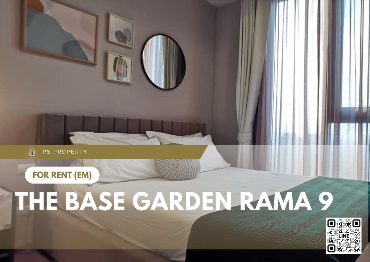 ให้เช่าคอนโดพระราม 9 เพชรบุรีตัดใหม่ RCA : ให้เช่า ✨ The Base Garden Rama 9 ✨ เฟอร์นิเจอร์ และ เครื่องใช้ไฟฟ้าครบ ใกล้ MRT พระราม 9