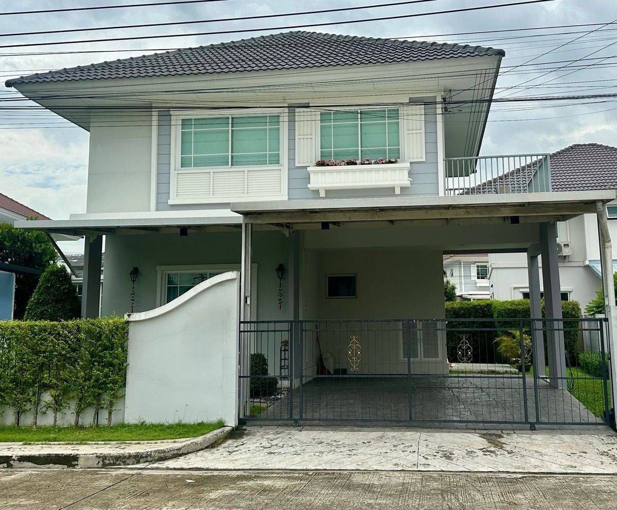 ให้เช่าบ้านมีนบุรี-ร่มเกล้า : ให้เช่าบ้านเดี่ยว เพอร์เฟค พาร์ค สุวรรณภูมิ เฟส 4 ใกล้ บิ๊กซี ร่มเกล้า เพียง 9 นาที
