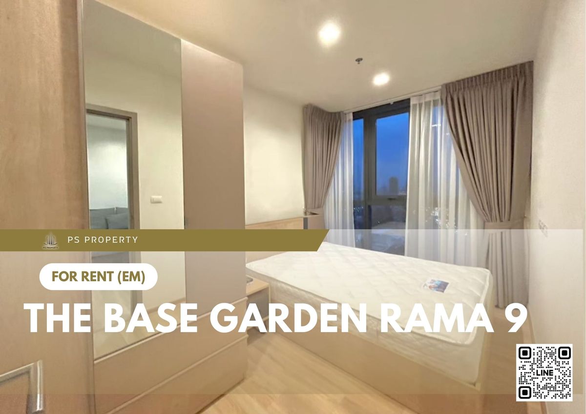 For RentCondoRama9, Petchburi, RCA : For rent 📍 The Base Garden Rama 9 📍 near APL Ramkhamhaeng, fully furnished and equipped with appliances