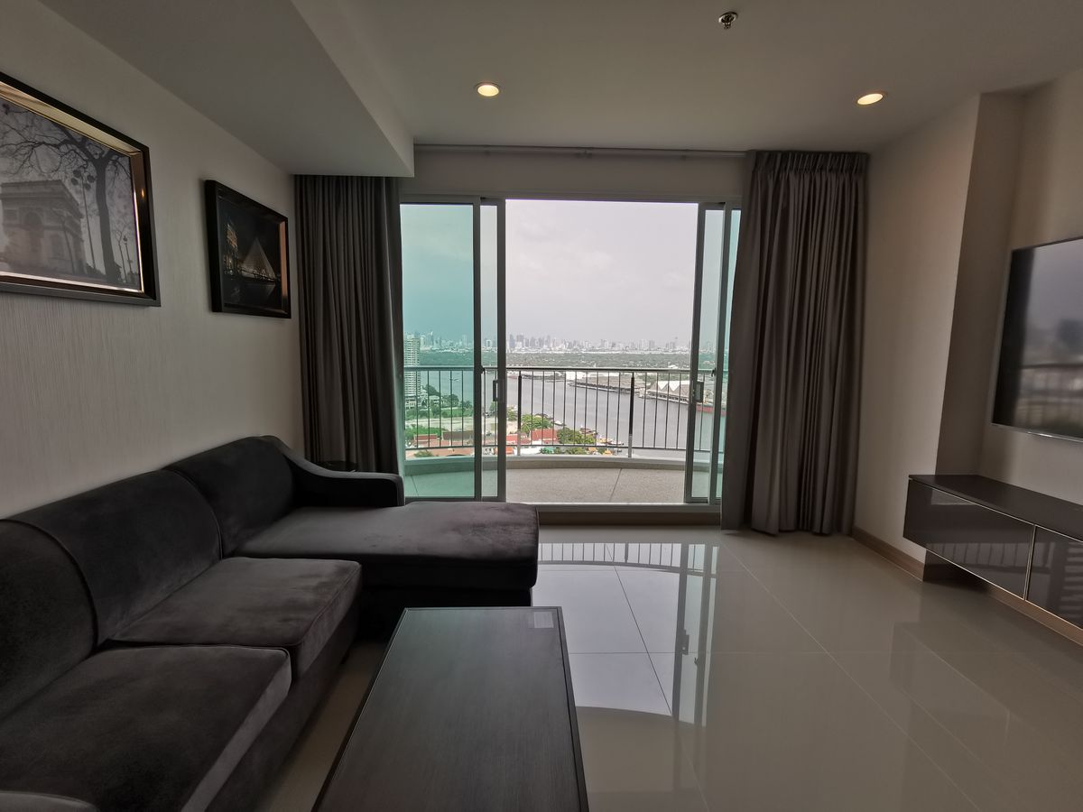 For RentCondoRama3 (Riverside),Satupadit :  Condo for rent Supalai Riva Grande Rama 3