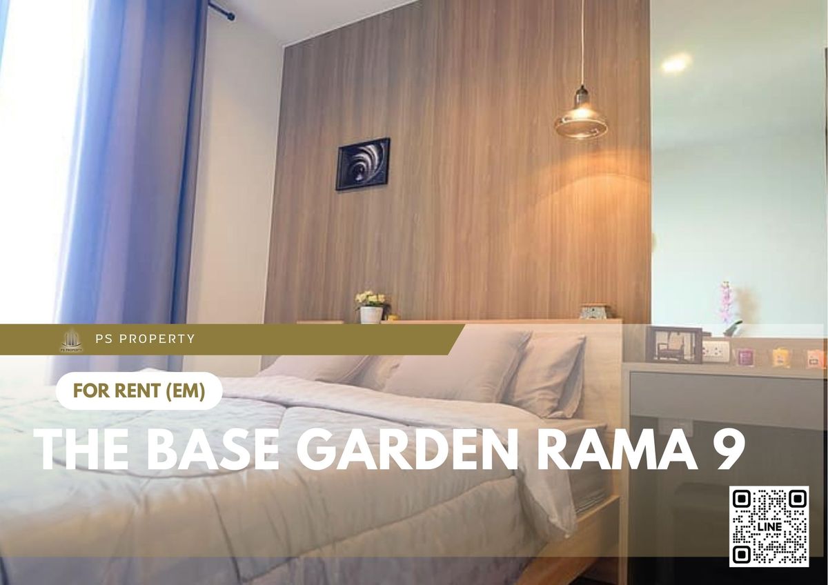 ให้เช่าคอนโดพระราม 9 เพชรบุรีตัดใหม่ RCA : ให้เช่า ✨ The Base Garden Rama 9 ✨ เฟอร์นิเจอร์ และ เครื่องใช้ไฟฟ้าครบ ใกล้ MRT พระราม 9
