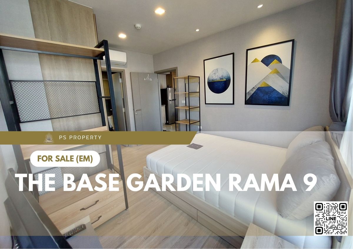 ขายคอนโดพระราม 9 เพชรบุรีตัดใหม่ RCA : ขายด่วน 📍 The Base Garden Rama 9 📍 ใกล้ APL รามคำแหง เฟอร์นิเจอร์ และ เครื่องใช้ไฟฟ้าครบ 