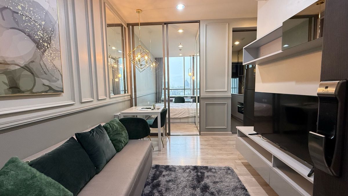 For RentCondoBang Sue, Wong Sawang, Tao Pun : Condo for rent 1 bedroom, Nich Pride Tao Poon, attached to MRT Tao Poon