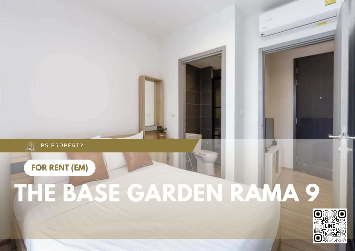 ให้เช่าคอนโดพระราม 9 เพชรบุรีตัดใหม่ RCA : ให้เช่า 🔥 The Base Garden Rama 9 🔥 เฟอร์นิเจอร์ และ เครื่องใช้ไฟฟ้าครบ ใกล้ Central Grand พระราม 9