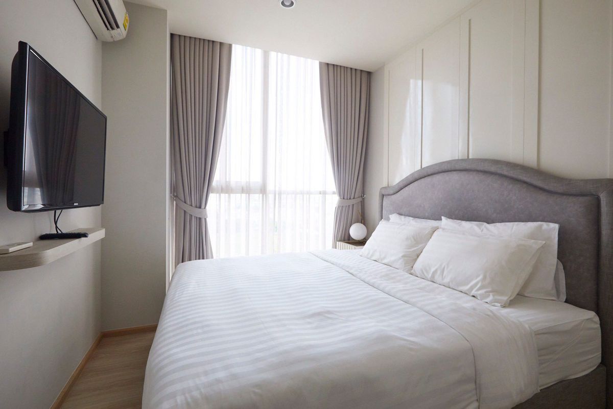 For RentCondoRatchadapisek, Huaikwang, Suttisan : ECH250978 NOBLE Revolve Ratchada | 2 Bedrooms 53 Sqm | Floor 16 | Full Forest | 35,000 baht/month