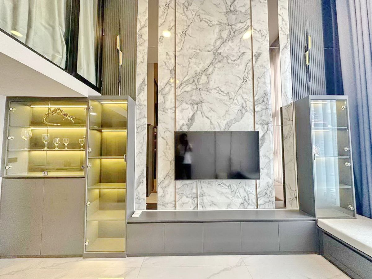 For RentCondoRatchadapisek, Huaikwang, Suttisan : 9612♛ 2 bedroom rental Duplex♙ Soo Bangkok Ratchada ♜MRT Huai Khwang ∞099-5919653,065-9423251🜲Line@surreside