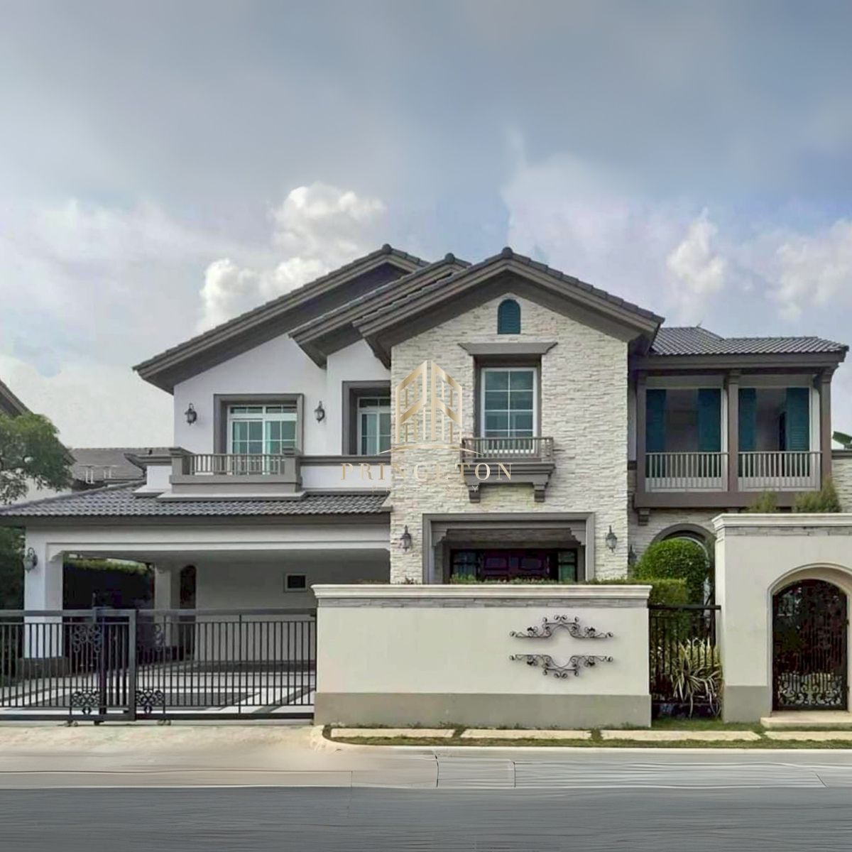 ให้เช่าบ้านบางนา แบริ่ง ลาซาล : ให้เช่าบ้าน นันทวัน บางนา กม.7 หน้าสวน 📞092-4252445 Nantawan Bangna Km.7