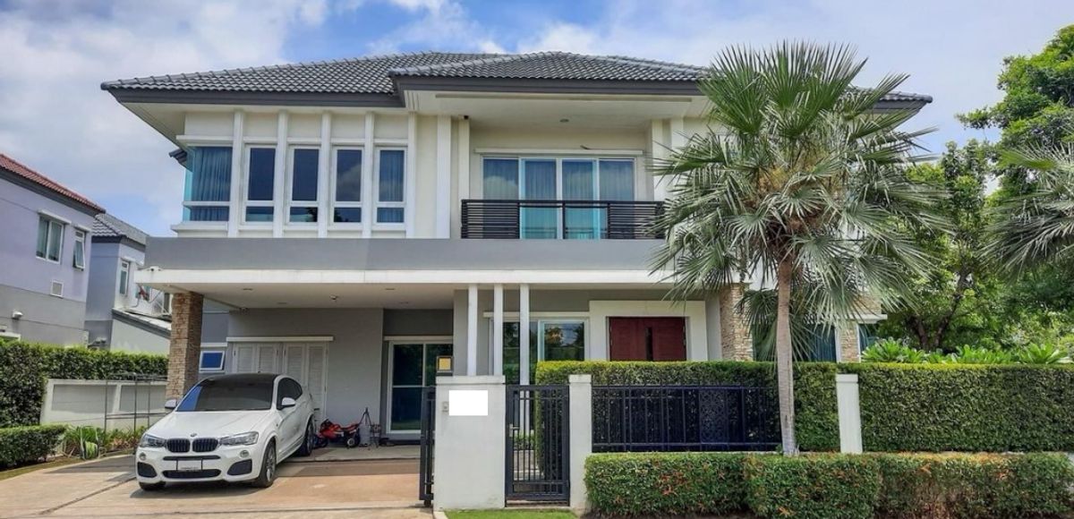 For SaleHousePattanakan, Srinakarin : After the corner of 80 sq.wah, 4 beds, 5 water, 2 -storey house, Grand Bangkok Boulevard Rama 9, Srinakarin