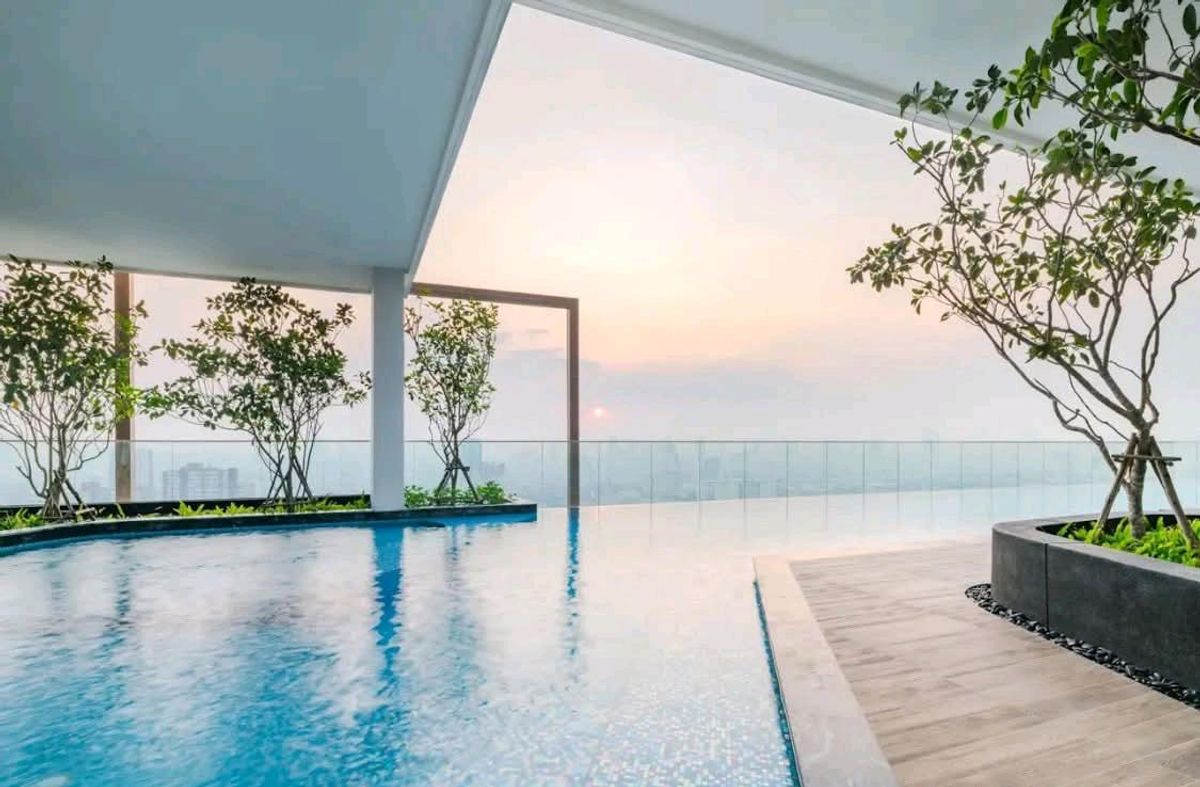 ให้เช่าคอนโดสะพานควาย จตุจักร : 🐶Pet Friendly 😽 M Jatujak 1bed1bath - High floor - Fully furnished - Un block view🌿