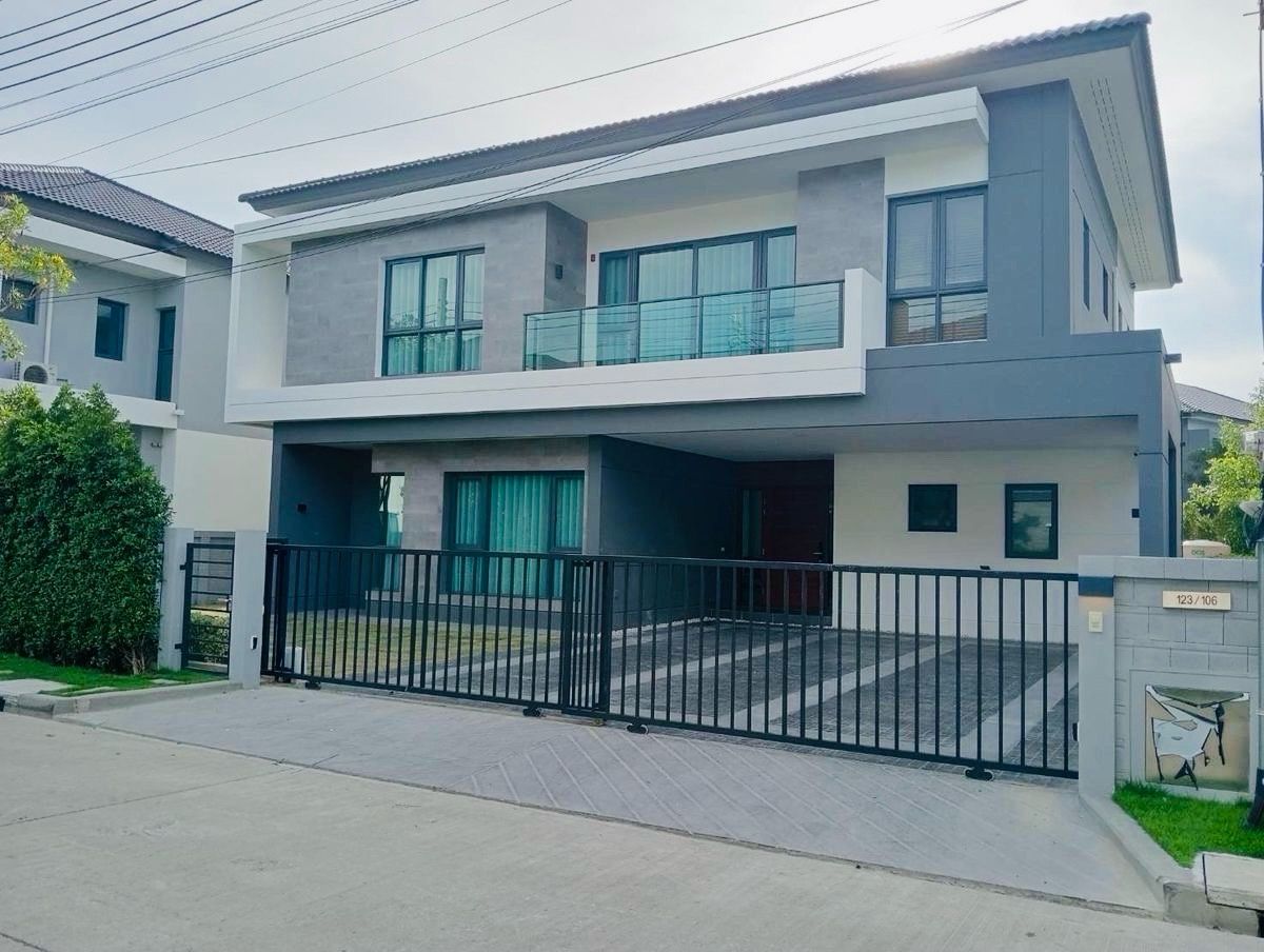 ให้เช่าบ้านบางนา แบริ่ง ลาซาล : NEW HOME FOR RENT The City Bangna Fully furnished
