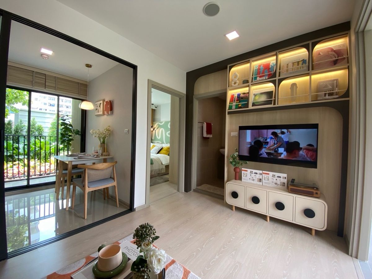 For SaleCondoRamkhamhaeng, Hua Mak : Dcondo Calm – Fully furnished, move-in ready unit.Special Price Only 1.69 MB*💯 Best Price Guaranteed!📱 Call 092-808-8899