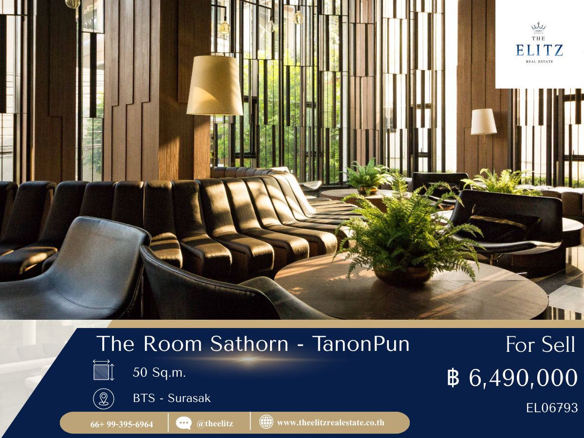 ขายคอนโดสาทร นราธิวาส : ✨ ใครชอบวิวต้องเลิฟ!! The Room Sathorn – TanonPun ชั้นสูง โล่ง โปร่ง อยู่แล้วสบายใจ 💖
