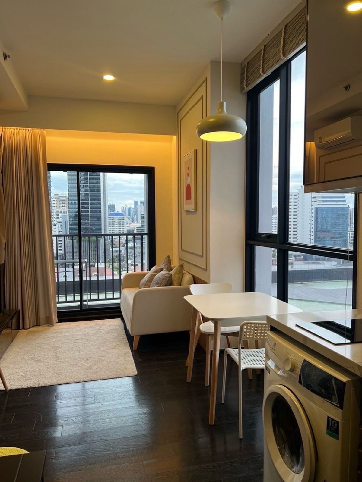 For RentCondoSukhumvit, Asoke, Thonglor : ✨Prak Origin Thonglor, Building C, Floor 16, corner room, size 33.8 SQ.M. 1Bed ✨