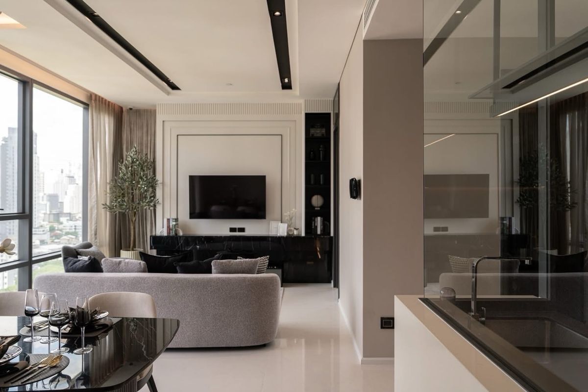 CondoSukhumvit, Asoke, Thonglor : 💎𝐑𝐚𝐫𝐞 𝐮𝐧𝐢𝐭 𝐮𝐧𝐢𝐭‼‼ ️The Bangkok Thonglor, new room, beautiful decoration, unblocked view in the heart of Thonglor, special price 28.9 MB (RENT 120,000) only. Contact 086-795-9997.