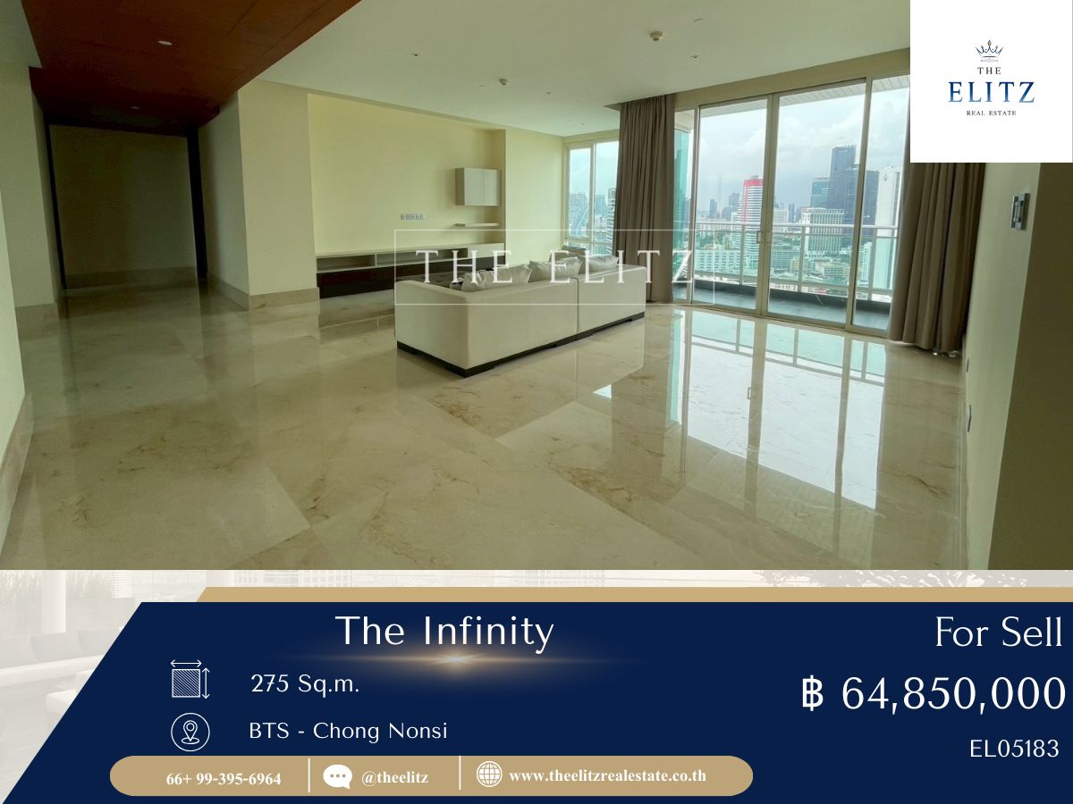 For SaleCondoSathorn, Narathiwat : ✨ The Infinity Golden Location Room can be decorated by yourself as you wish. Investment is worth it.