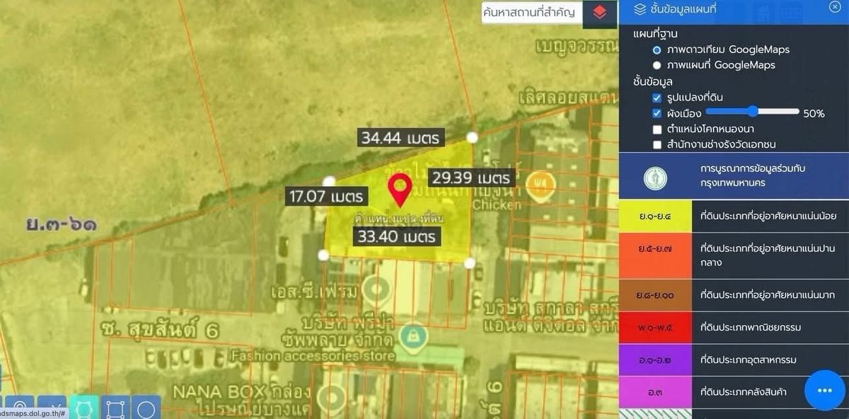 For SaleLandBang kae, Phetkasem : Land on the main road 165.8 sq. Kanchanaphisek - Bang Khae. Beautiful land on the main road is only 100 meters like this ... rarely appear in the market often.