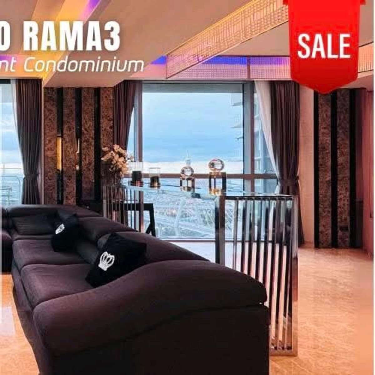 For SaleCondoRama3 (Riverside),Satupadit : 🔥 For Sale: The Pano Rama 3 - Ultra Luxury Condo 🔥✨ Panoramic Chao Phraya River View | High Floor ✨