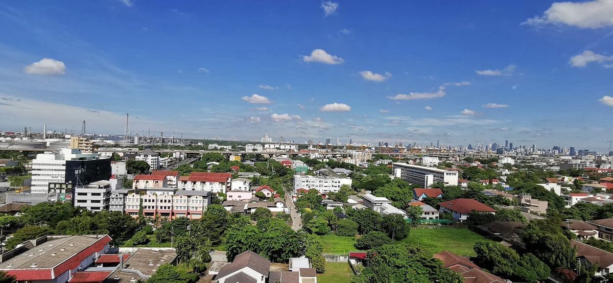 For RentCondoOnnut, Udomsuk : For rent at Life Sukhumvit 62, high floor, beautiful view, 2 bedrooms, 1 bathroom, 50 sq.m., price 25,000 baht.