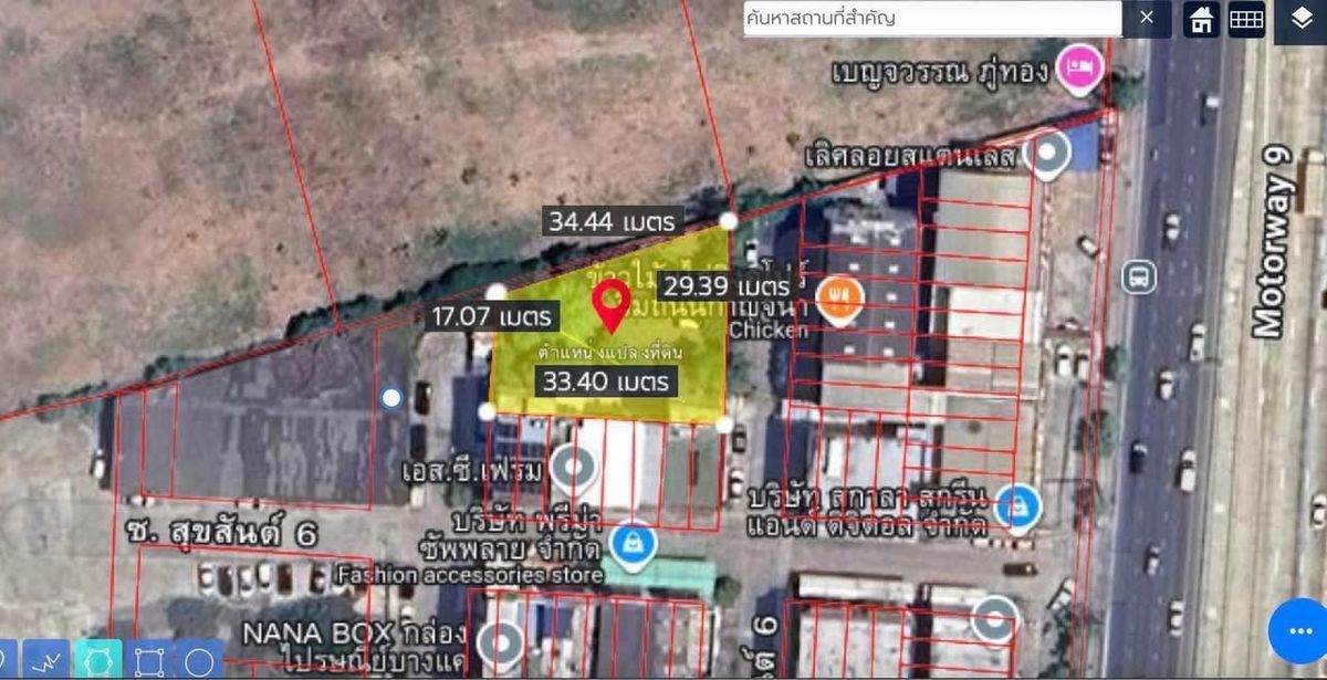 For SaleLandBang kae, Phetkasem : Land on the main road 165.8 sq. Kanchanaphisek - Bang Khae. Beautiful land on the main road is only 100 meters like this ... rarely appear in the market often.