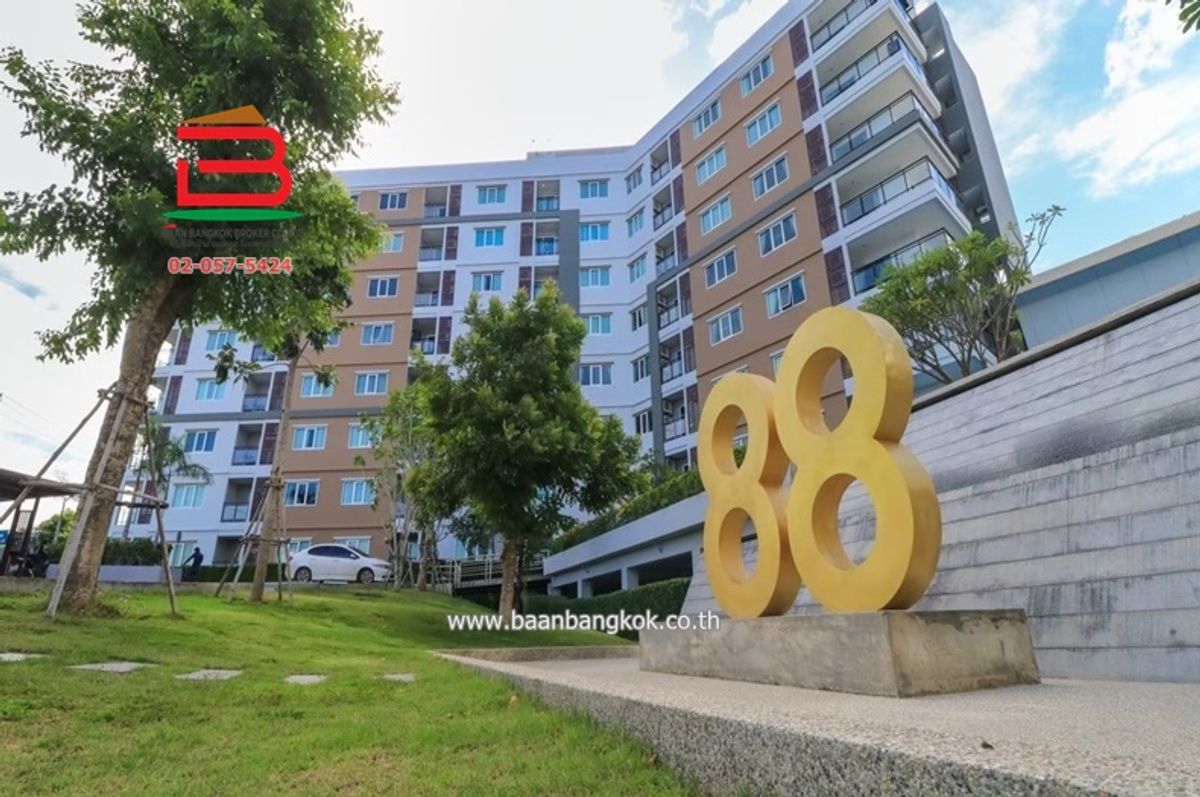 ขายคอนโดหัวหิน ประจวบคีรีขันธ์ : คอนโดมิเนี่ยม The 88 Condo หัวหิน 102 เนื้อที่ 41.17 ตรม. ตำบลหัวหิน อำเภอหัวหิน จังหวัดประจวบคีรีขันธ์