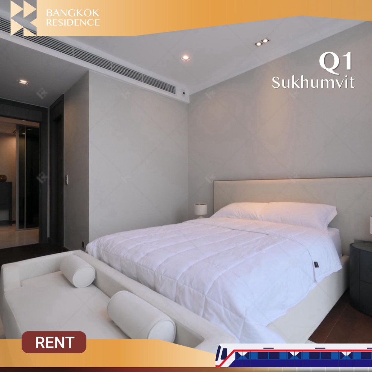 ให้เช่าคอนโดนานา : Q1 Sukhumvit ✨ 𝐄𝐥𝐞𝐠𝐚𝐧𝐭 𝐃𝐞𝐬𝐢𝐠𝐧 𝐰𝐢𝐭𝐡 𝐅𝐚𝐧𝐭𝐚𝐬𝐭𝐢𝐜 𝐕𝐢𝐞𝐰𝐬 𝐨𝐟 𝐁𝐞𝐧𝐜𝐡𝐚𝐤𝐢𝐭𝐭𝐢 𝐏𝐚𝐫𝐤 🌳 🏙️ ใกล้ BTS นานา 