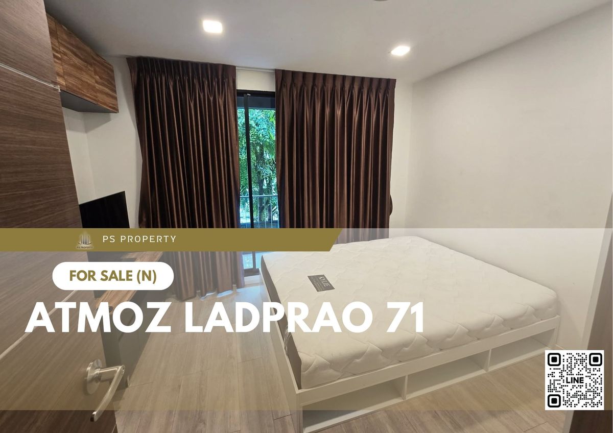 For SaleCondoChokchai 4, Ladprao 71, Ladprao 48, : Urgent sale ✨ Atmoz Ladprao 71 ✨ 2 bedrooms, fully furnished and equipped, near the expressway