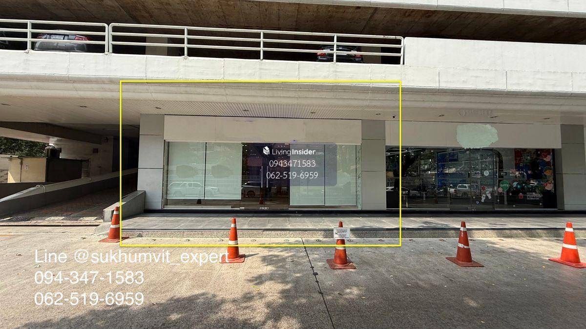 For RentRetail SpaceSukhumvit, Asoke, Thonglor : Retail/Restaurant Space for Rent – Asoke (Ground Floor, Front Zone