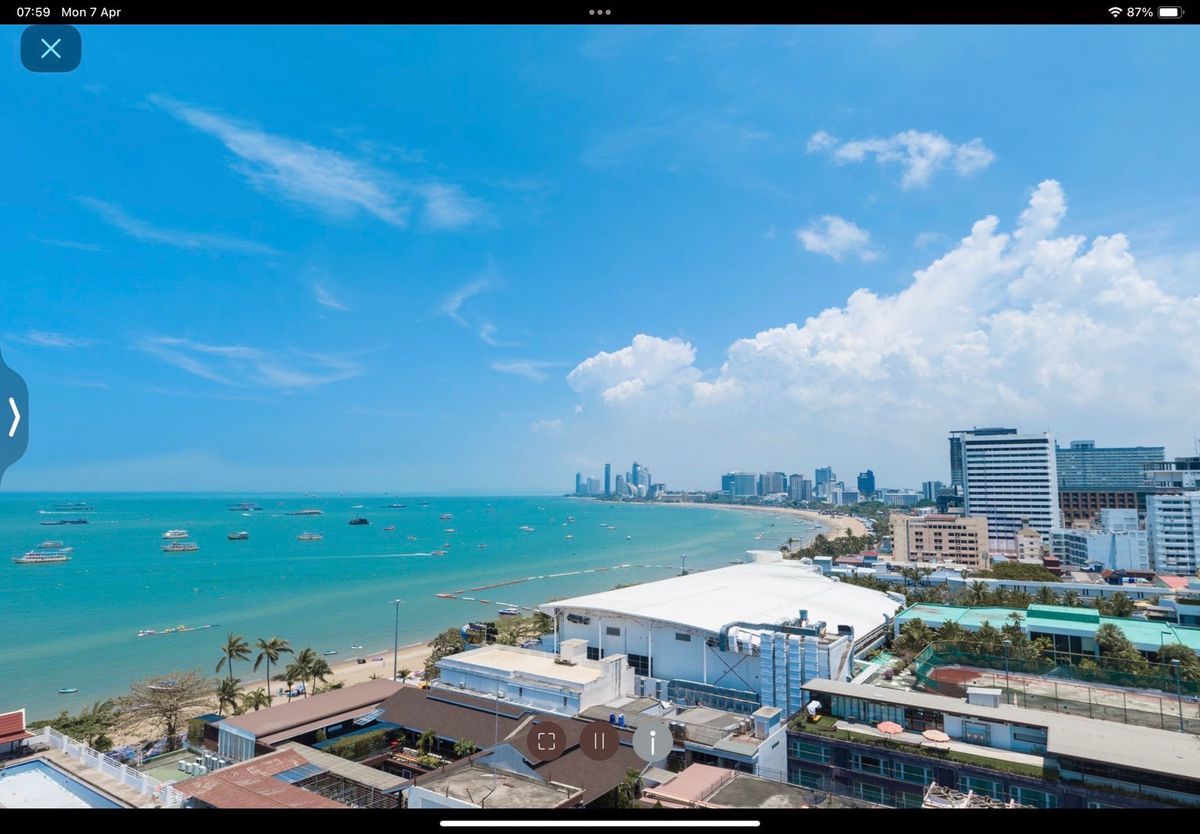ขายดาวน์คอนโดพัทยา บางแสน ชลบุรี สัตหีบ : ขายด่วน! เจ้าของขายเอง คอนโดหรู 2 ห้องนอน 53 ตร.ม. ชั้นสูง วิวติดทะเลพัทยา โครงการ PTY Sai 1