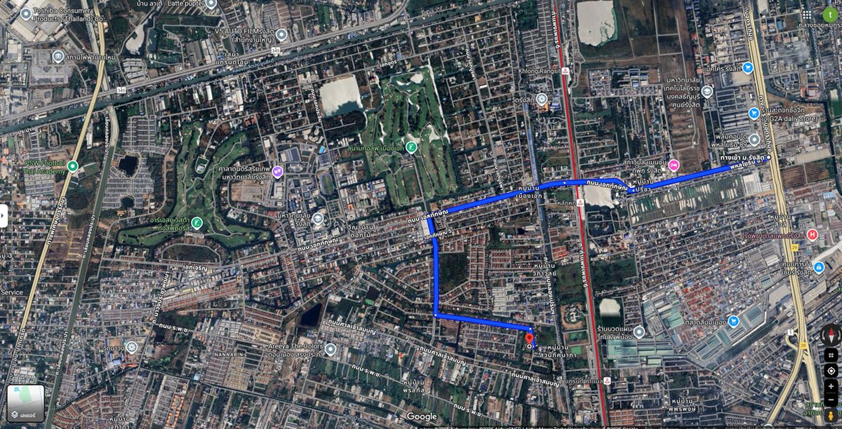 ขายที่ดินปทุมธานี รังสิต ธรรมศาสตร์ : ขายที่ดิน แปลงสวย หลังติดน้ำ ขนาด 144 ตรว. มี 2 แปลงติดกัน หมู่บ้านเมืองเอก ม.รังสิต โครงการ 3 ซอยเอกรัตน์ 11 ราคาดีที่สุดในโครงการ ขายเพียง 3.2 ล้านต่อแปลงเท่านั้น (22,222 บาทต่อตรว.) ขายต่ำกว่าราคาประเมินเยอะมากๆ ราคาประเมินราชการ 28,000 บาท/ตรว. 22,222