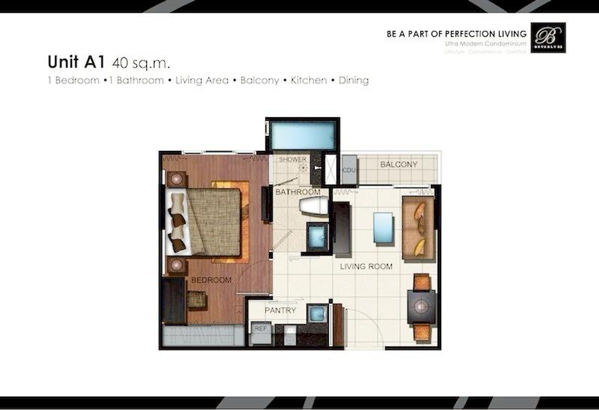 ขายคอนโดสุขุมวิท อโศก ทองหล่อ : ขาย Beverly 33 1 ห้องนอน ขนาด 40 ตรม. สภาพเยี่ยม ห่าง BTS พร้อมพงษ์ 300 ม.